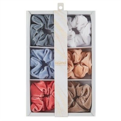 scunci Hair Elastic Scrunchies in Box - 6pk | Target