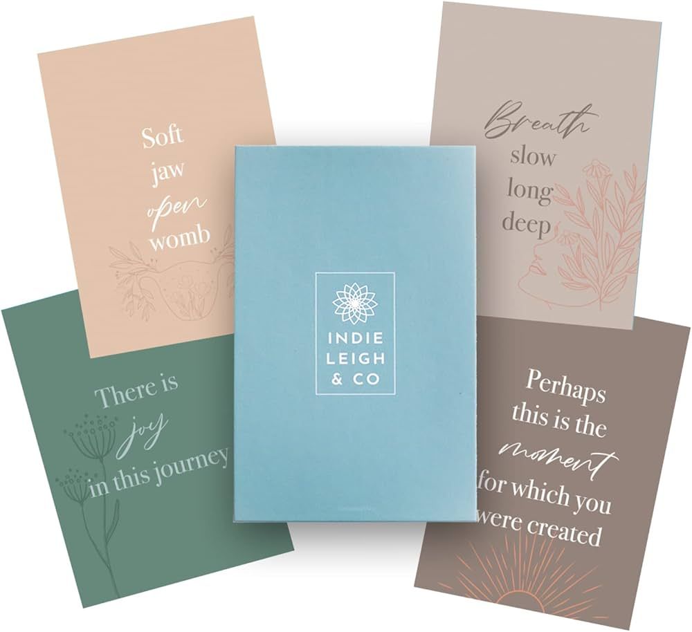 Indie Leigh & Co Positive Affirmation Cards for Pregnancy | Labor & Delivery Essentials | Affirma... | Amazon (US)