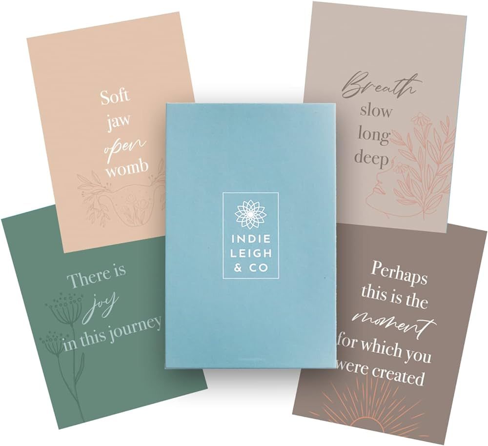 Indie Leigh & Co Positive Affirmation Cards for Pregnancy | Labor & Delivery Essentials | Affirma... | Amazon (US)
