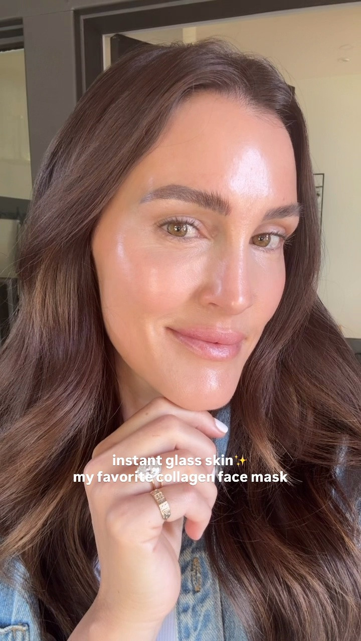 Instant glass skin✨ my favorite collagen face mask🧖🏻‍♀️ They’re clean and SO affordable - pack of 8 for $25🙌🏻 I wear the mask for about an hour until everything is absorbed into my skin (see vid). Love to do this in the evening before bed or in the morning while I’m getting the kiddos ready for the day! In this video I applied tinted moisturizer on top and had a dewy glow all day long✨ If you’re in beed of some major hydration this summer, give this one a go!💦💦

#LTKBeauty #LTKselfcare #LTKOver40