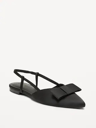 Bow Slingback Flats for Women | Old Navy (US)