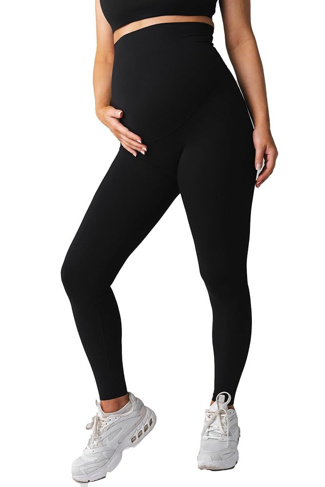 Vitality Cloud II Women's Maternity Pants - Comfortable Over-Bump Stretch Leggings for Work and E... | Amazon (US)
