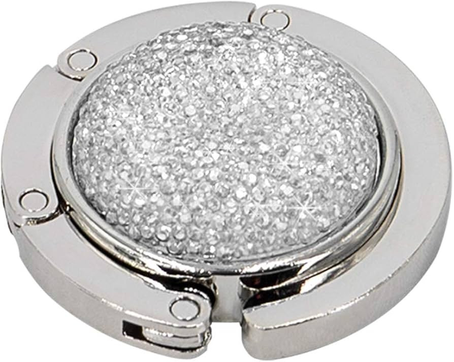 TANOSII Foldable Purse Hook Floding Handbag Hanger Bling Rhinestone Bag Holder for Table Desk 1 P... | Amazon (US)