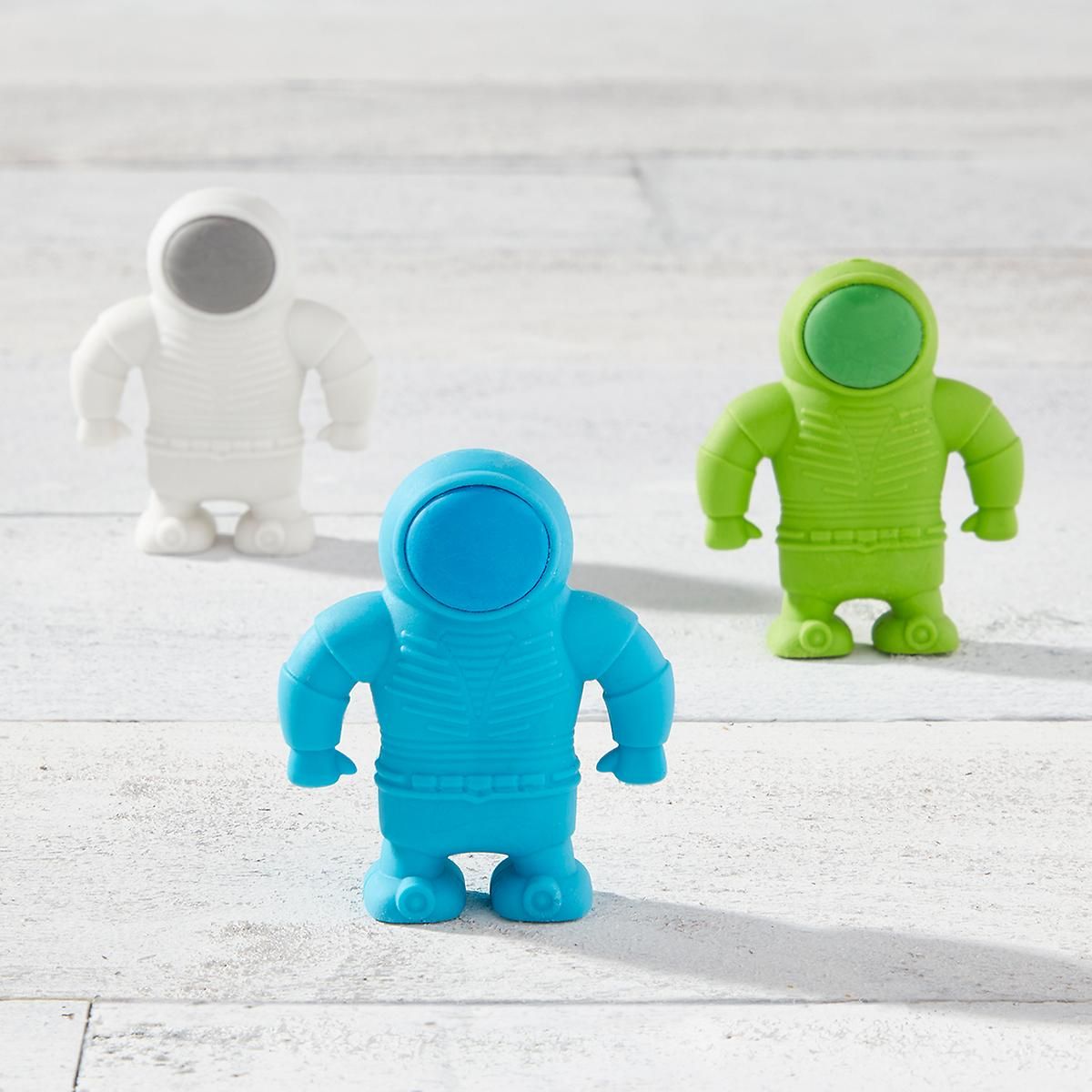 Ooly Astronaut Erasers Pkg/3 | The Container Store