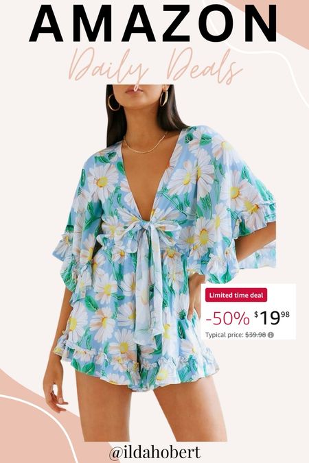 Loving this romper from Amazon + it’s only $19 today!!!🤩

Vacation outfit, resort wear, affordable fashion, amazon fashion, spring fashion, summer fashion, spring outfit, summer outfit, romper

#LTKfindsunder50 #LTKsalealert #LTKstyletip