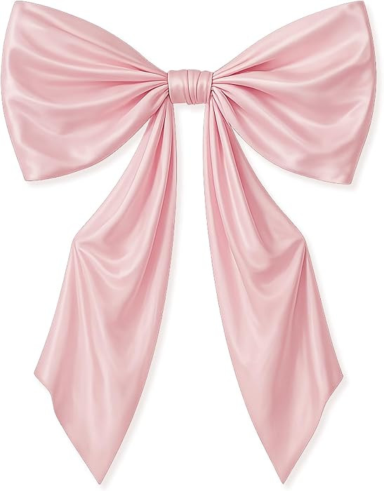 Coquette Room Decor 43 x 24 Inches Large Bow Themed Party Decorations Giant Pink Bow Decor Satin ... | Amazon (US)