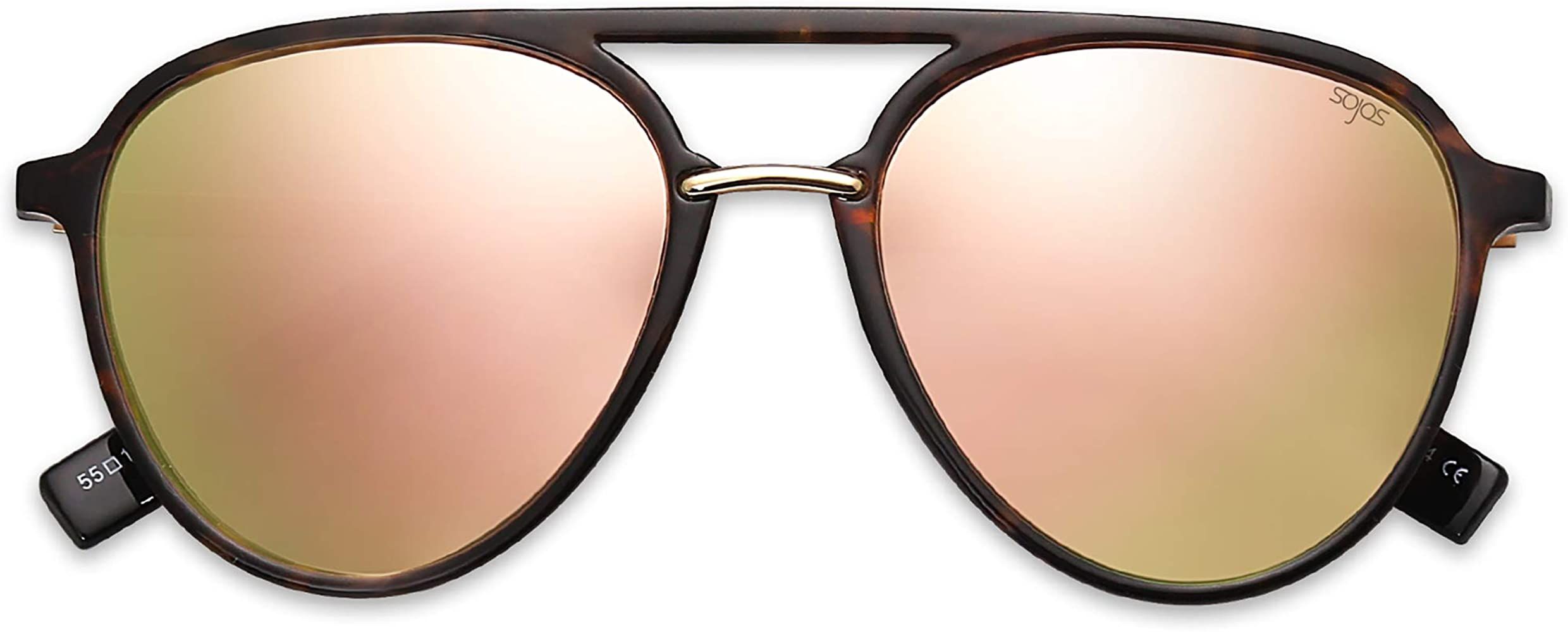 SOJOS Oversized Polarized Sunglasses for Women Men Aviator Ladies Shades Big Frame SJ2078 | Amazon (US)