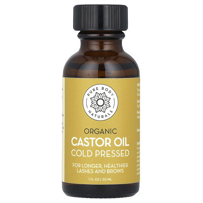 Pure Body Naturals, Organic Castor Oil Kit, 1 fl oz (30 ml) | iHerb