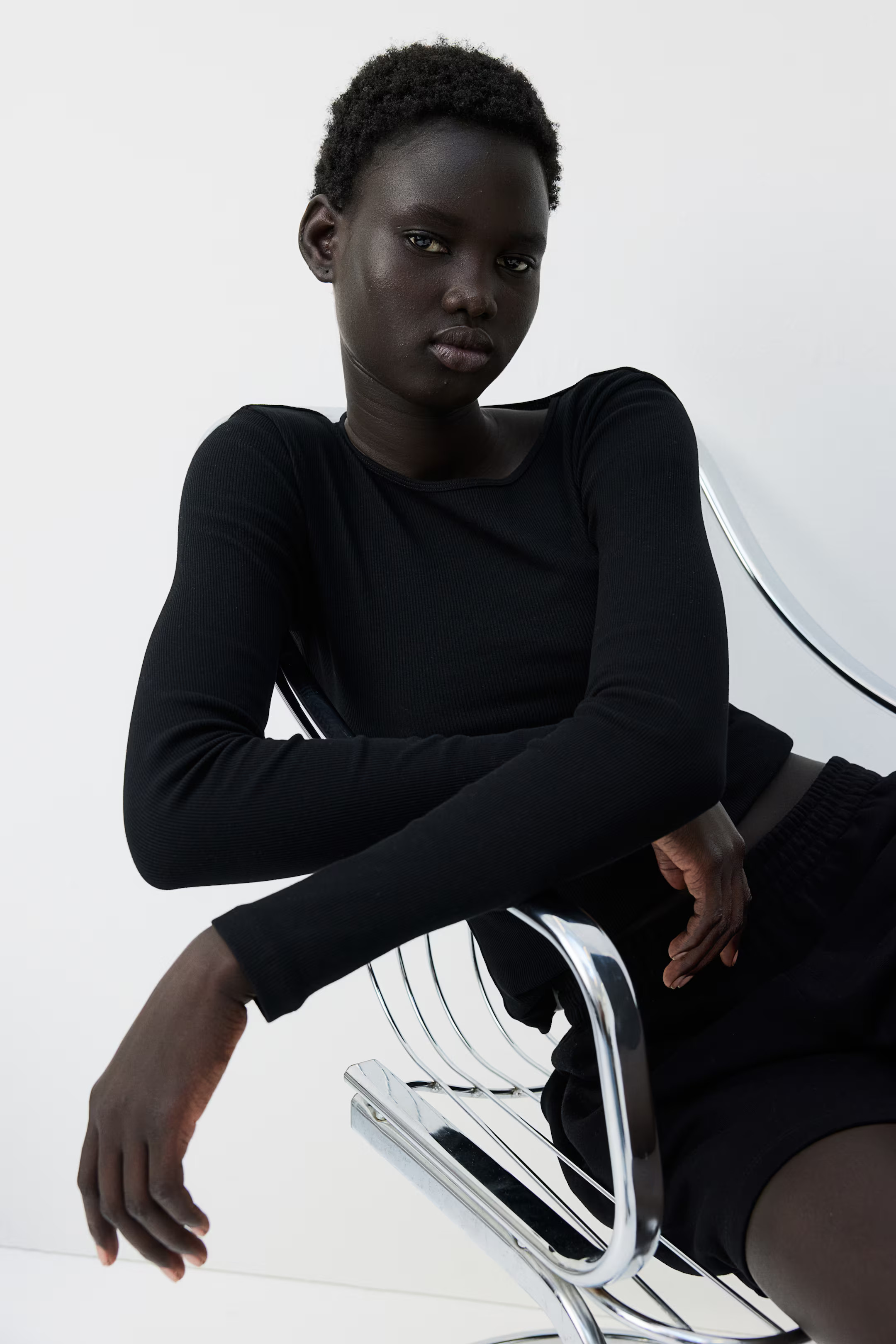 Ribbed jersey top | H&M (UK, MY, IN, SG, PH, TW, HK)