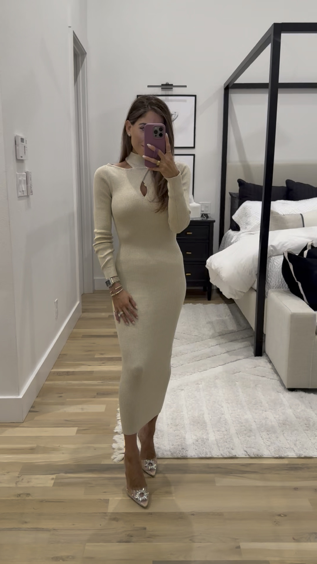 Winter outfit holiday outfit party dress size xxs petite friendly ribbed sweater dress Walmart 

#LTKHoliday #LTKgrwm #LTKootd