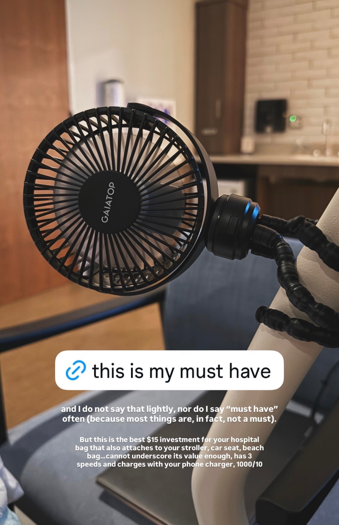 This is my mom must have! Portable fan with a flexible base 

#LTKmomlife #LTKKids #LTKHome