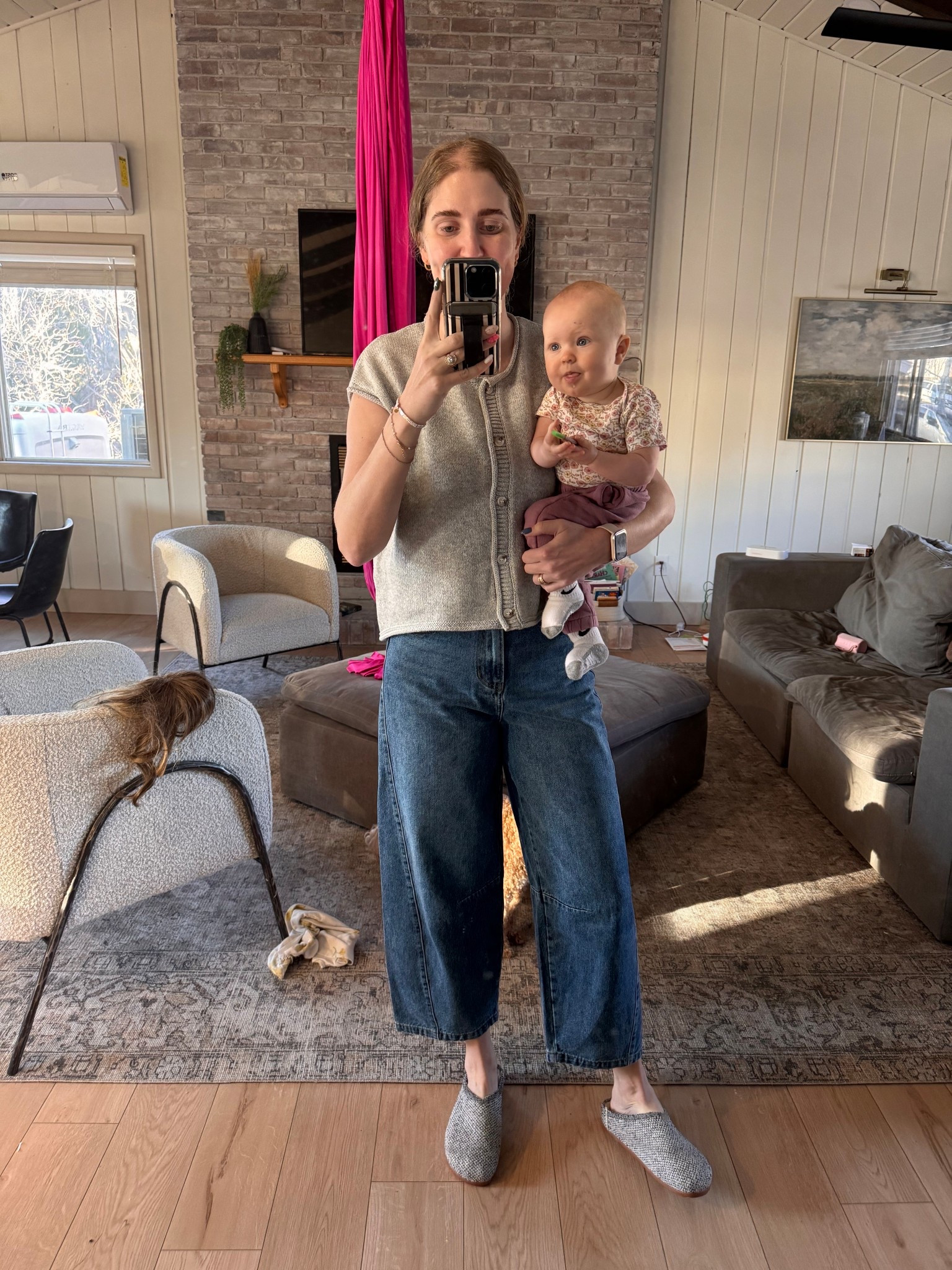 Friday fit. Comfy and easy. Wearing a medium in both. My shoes are Rothy’s and they are so comfy! 

#LTKTall #LTKootd #LTKgrwm