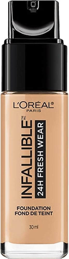 L'Oreal Paris Makeup Infallible Up to 24 Hour Fresh Wear Lightweight Foundation, Natural Buff, 1 ... | Amazon (US)