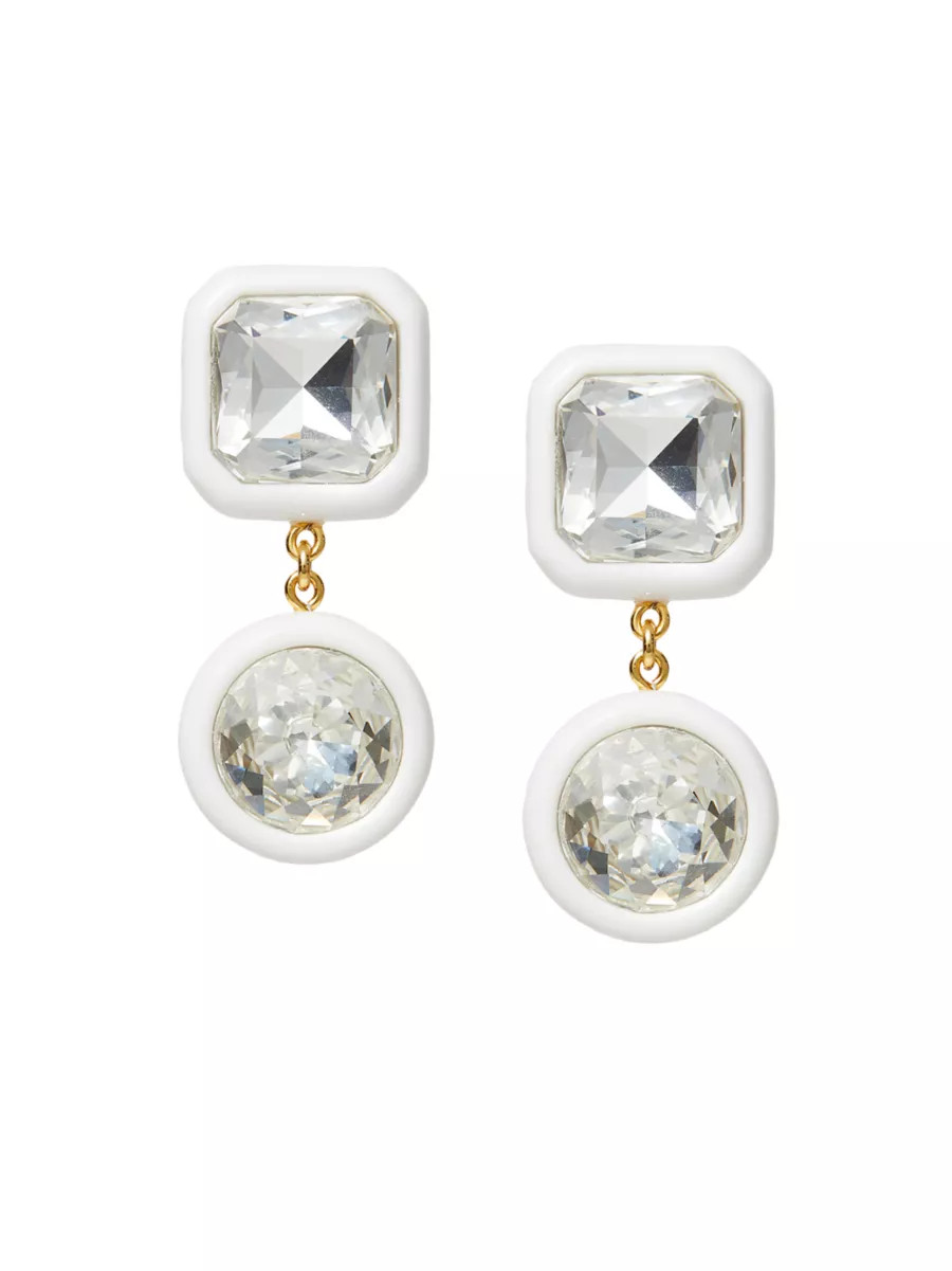 Gem Goldtone, Acetate & Crystal Drop Earrings | Saks Fifth Avenue