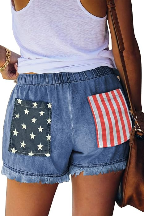 YOCUR Womens Lightweight Shorts Casual Baggy Trendy Hot Pants Elastic Waist Drawstring Comfy Shor... | Amazon (US)