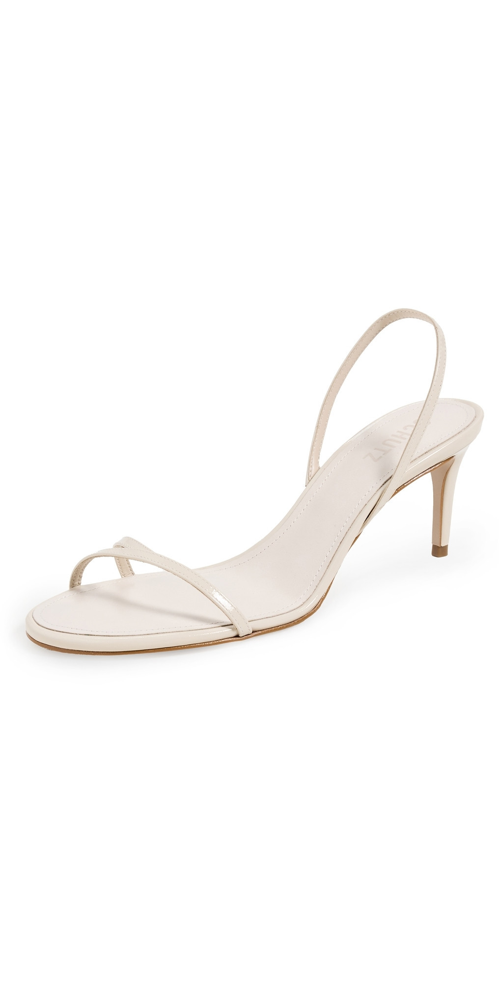 Schutz Diana Mid Heeled Sandals Off White 9 | Shopbop