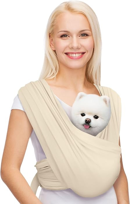 Dog Carriers for Small Dogs, Front Facing Dog Sling Carrier, Hands Free Cat Carrier, Size Adjusta... | Amazon (US)