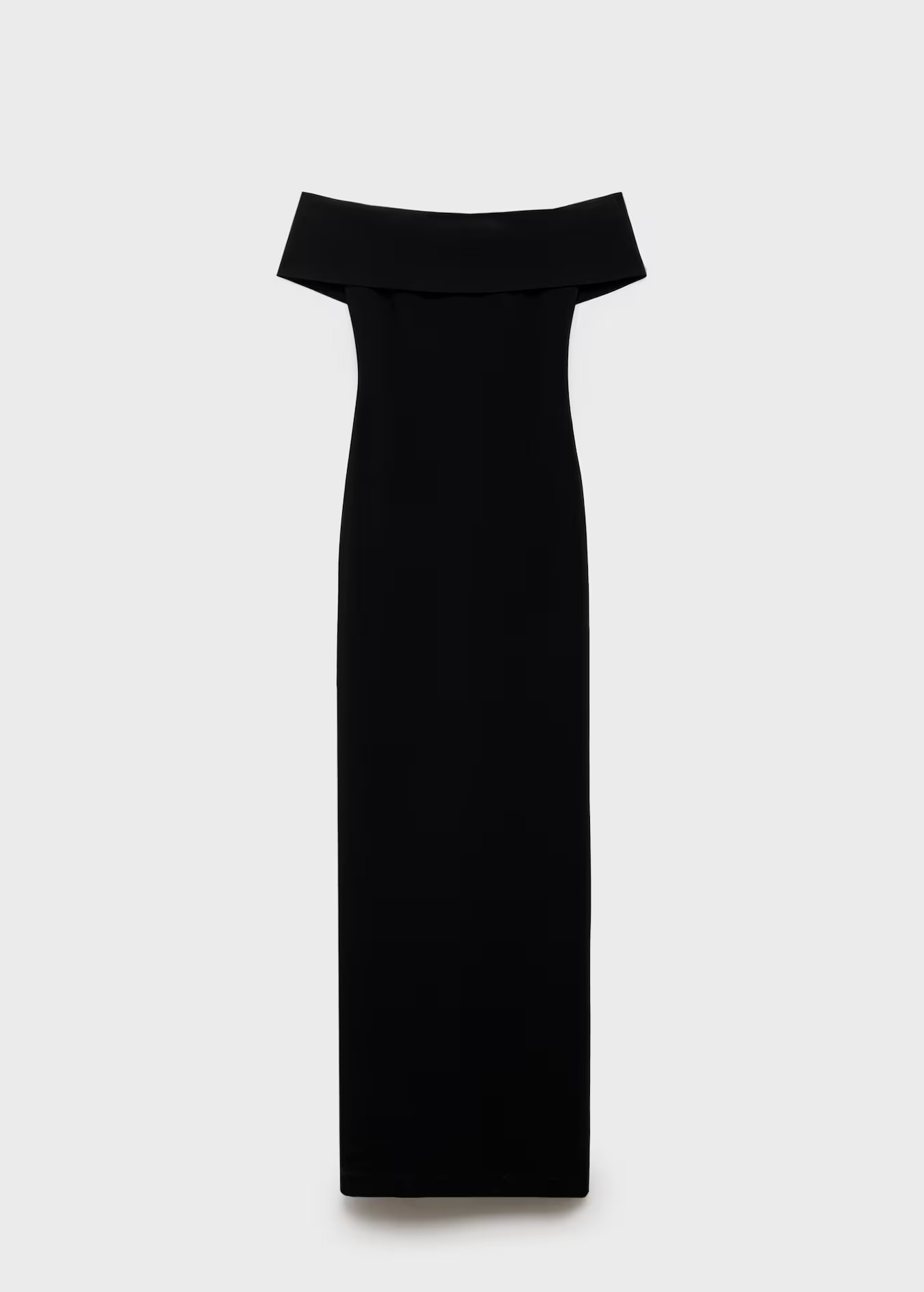 Off-the-shoulder dress with slit detail - Women | MANGO USA | Mango (US/MX/AU)