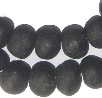 African Recycled Glass Beads - Full Strand Eco-Friendly Fair Trade Sea Glass Beads from Ghana Han... | Amazon (US)