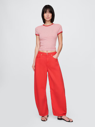 High Rise UltraSoft Horseshoe Jeans | Gap (US)