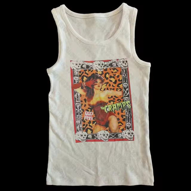 2000s Tops Gothic Emo punk Y2k Camisole Tops Printing Grunge Crop Tops Y2k style Vintage Punk Wom... | AliExpress (US)