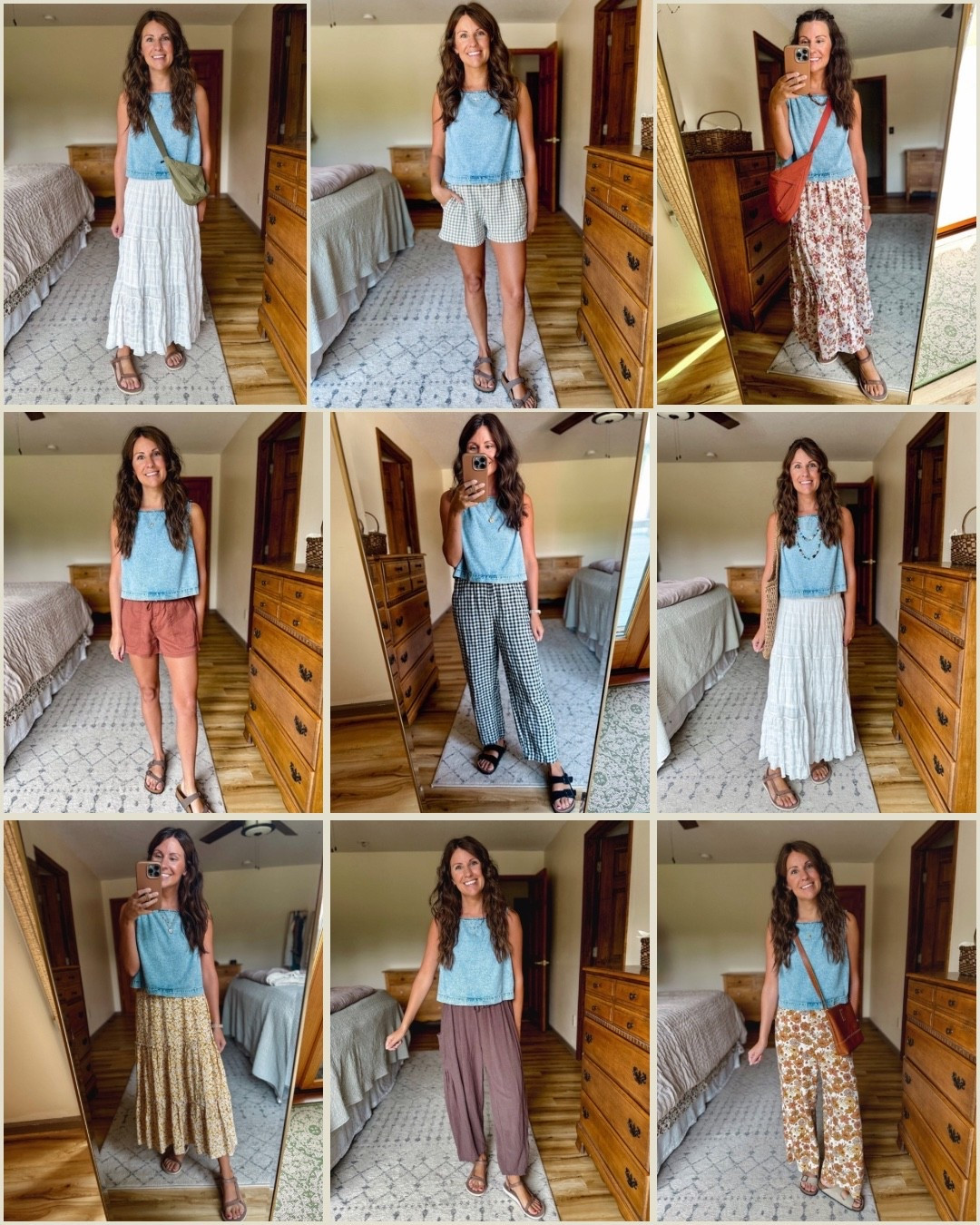 I bought this denim cropped tank from Gap last year and wore it a ton! They brought a similar one back (a little more of a square neck) , and I found a few other similar ones. I wear small petite. 

#LTKgrwm #LTKootd #LTKPetite