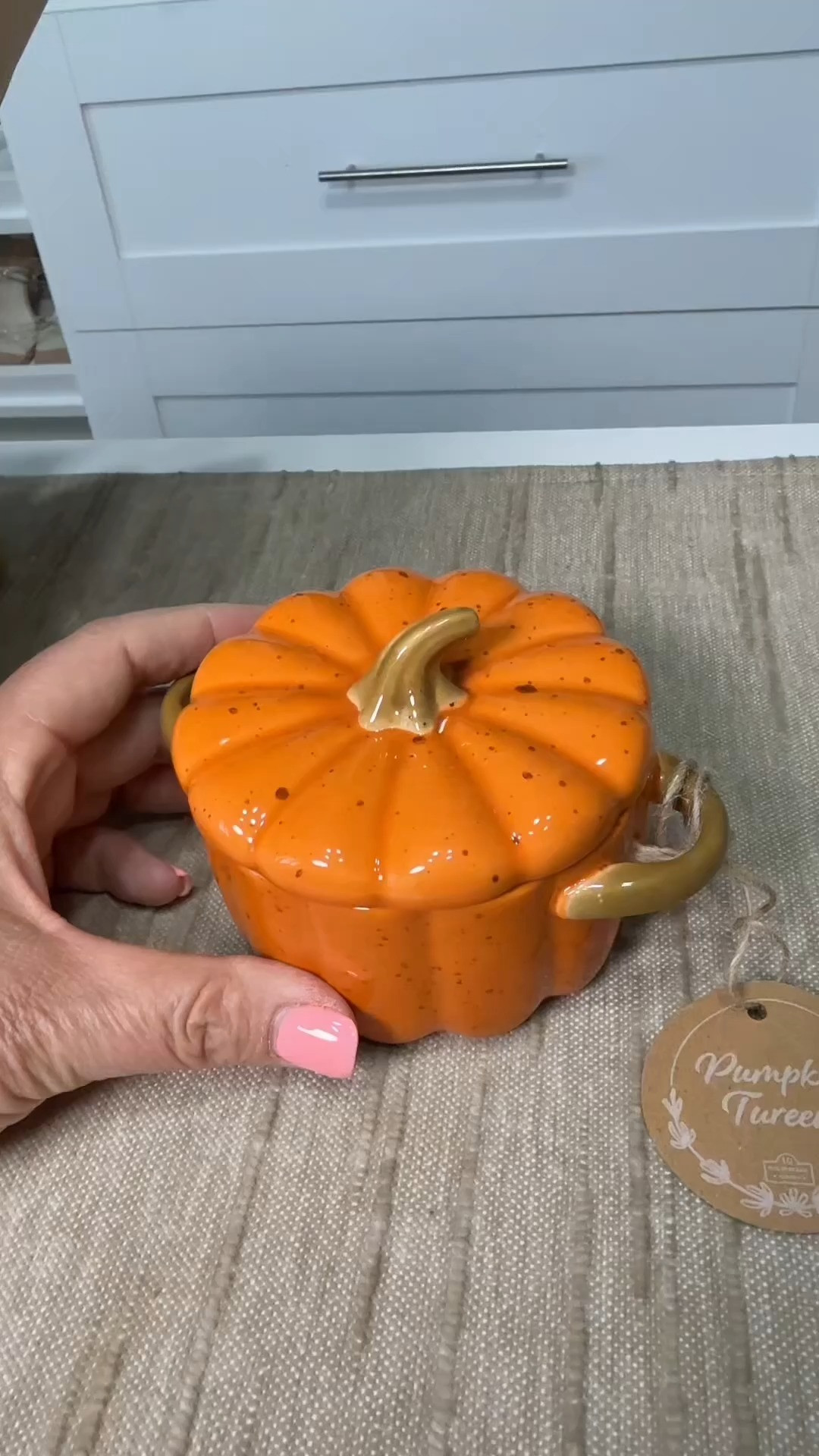 Mini Pumpkin Soup Bowls with Lids – Set of 4 Stoneware Tureens for Fall Table Decor
 

 #LTKSeasonal #LTKHome