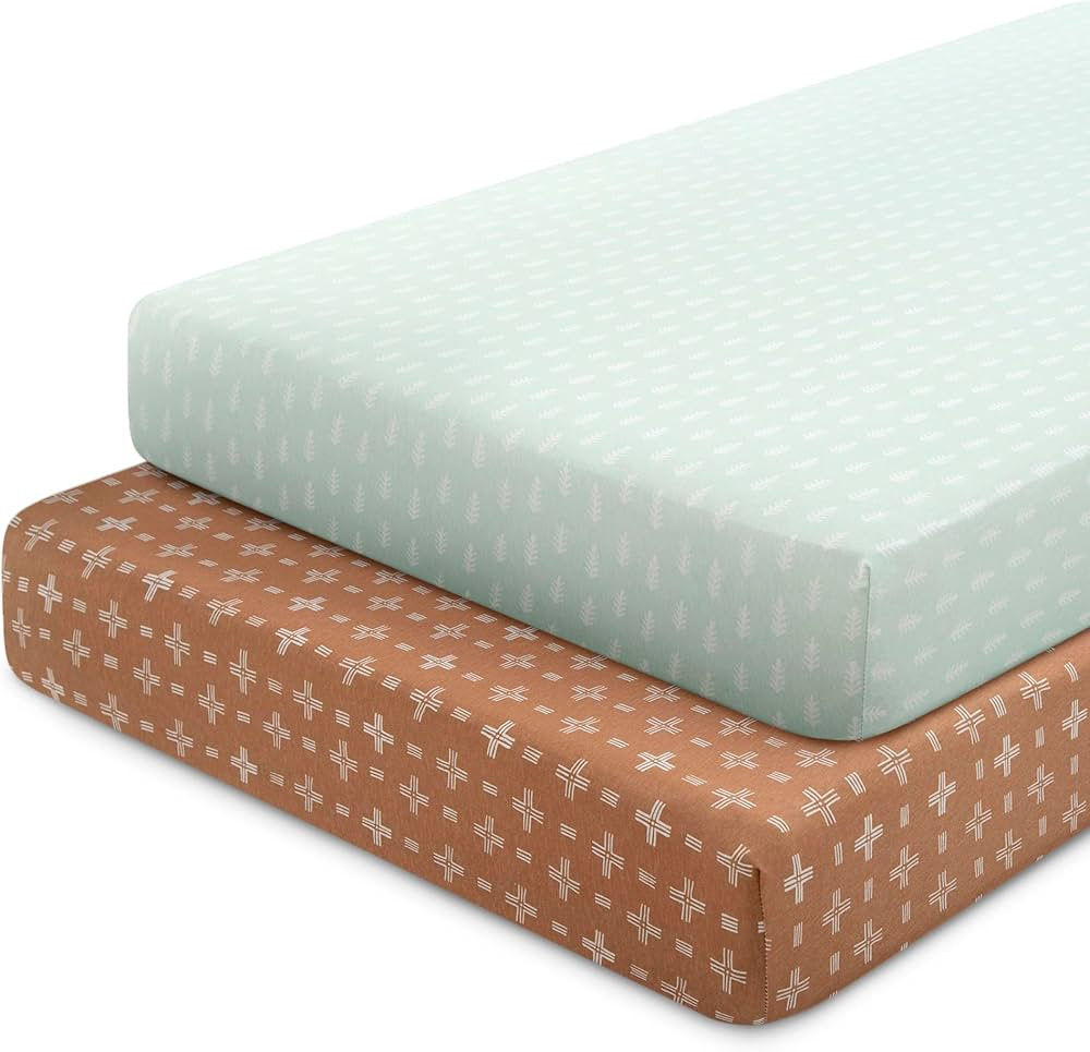 Delta Children Fitted Crib Sheets for Girls and Boys - 100% Organic Cotton Crib Sheet for Standar... | Amazon (US)