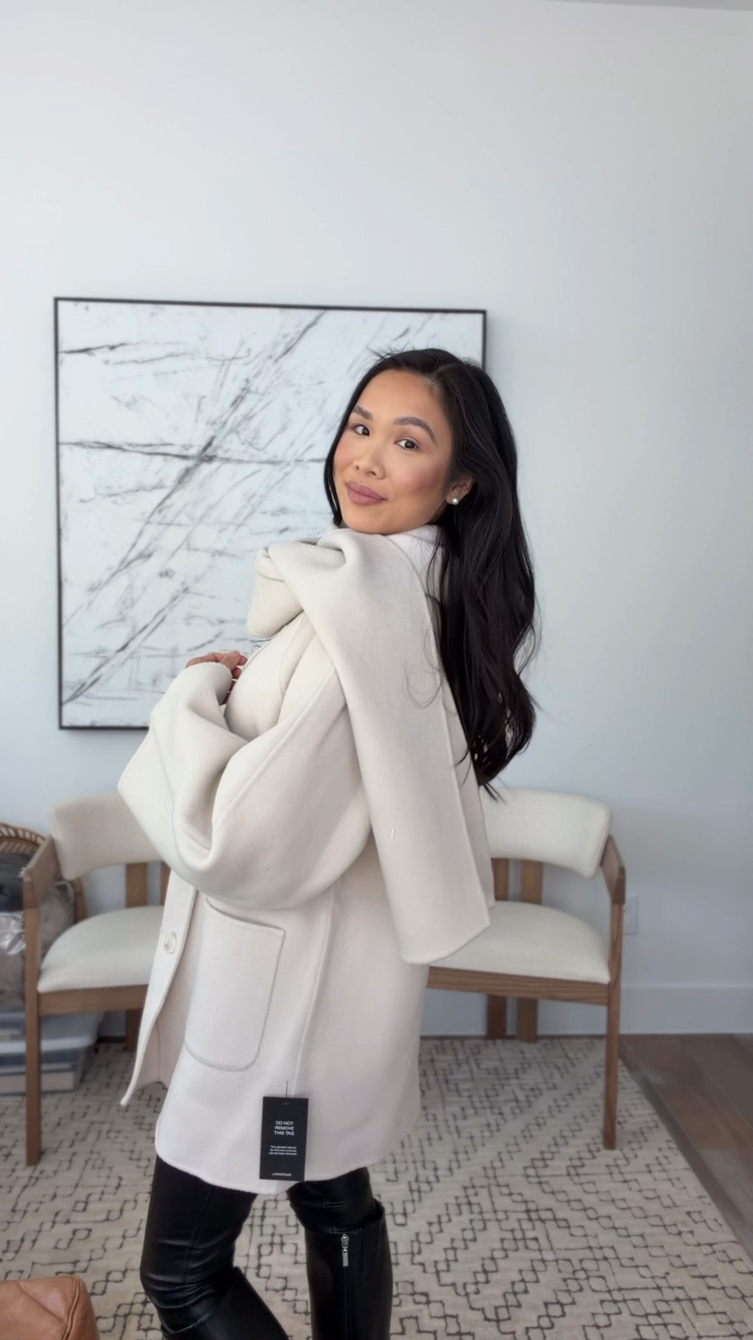Loving this wool scarf coat for the winter time! Fits more oversized so I will need to get it altered. Looks so chic and keeps you warm. On sale for NSALE!

#LTKootd #LTKSeasonal #LTKSaleAlert