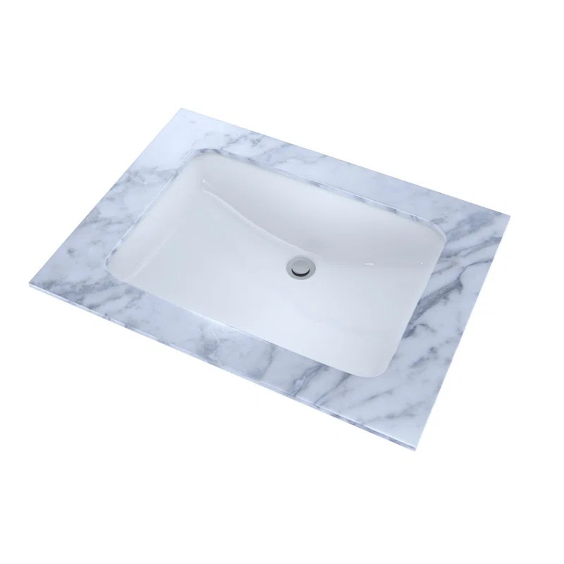 Vitreous China Rectangular Undermount Bathroom Sink with Overflow | Wayfair North America