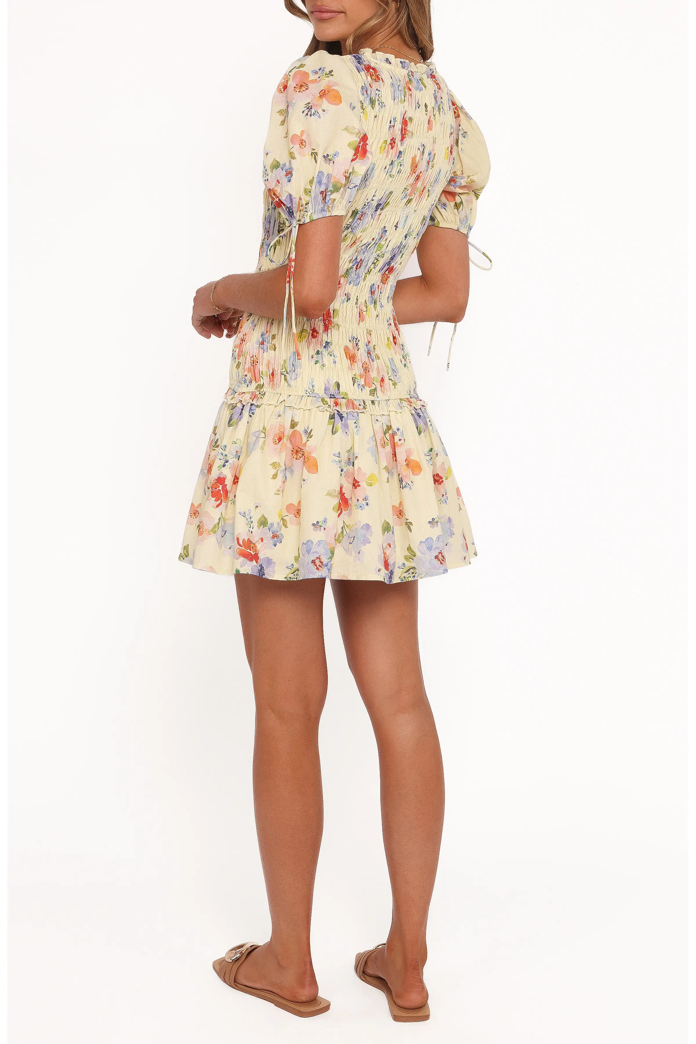 Kaelyn Floral Smocked Bodice Drop Waist Cotton Minidress (Women) | Nordstrom | Nordstrom