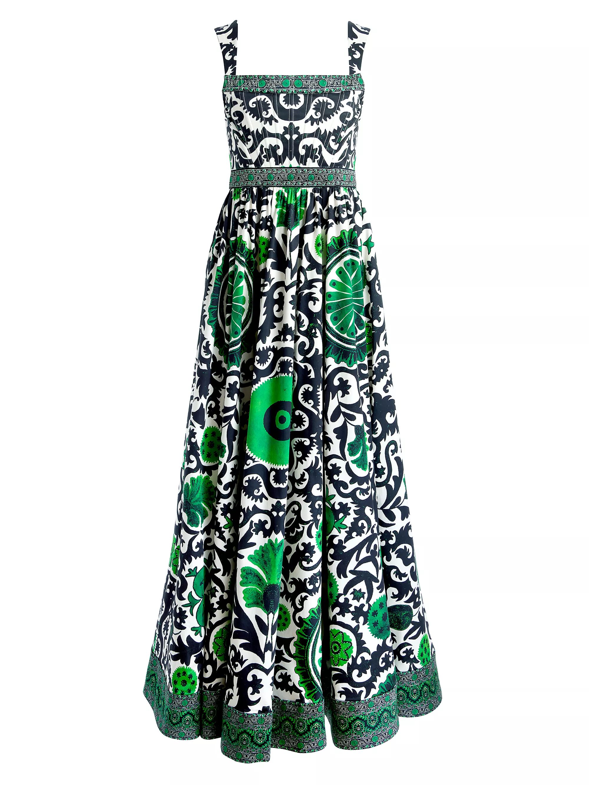 Guinevere Floral Damask Bustier Maxi Dress | Saks Fifth Avenue