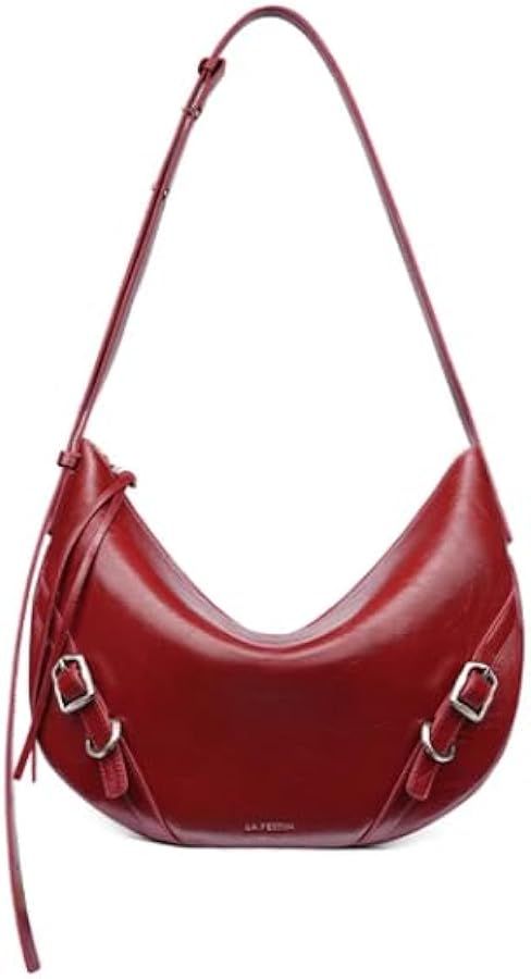 LA FESTIN Leather Shoulder Bag for Women's Shoulder Handbags - Satchel Purses for Women | Amazon (US)