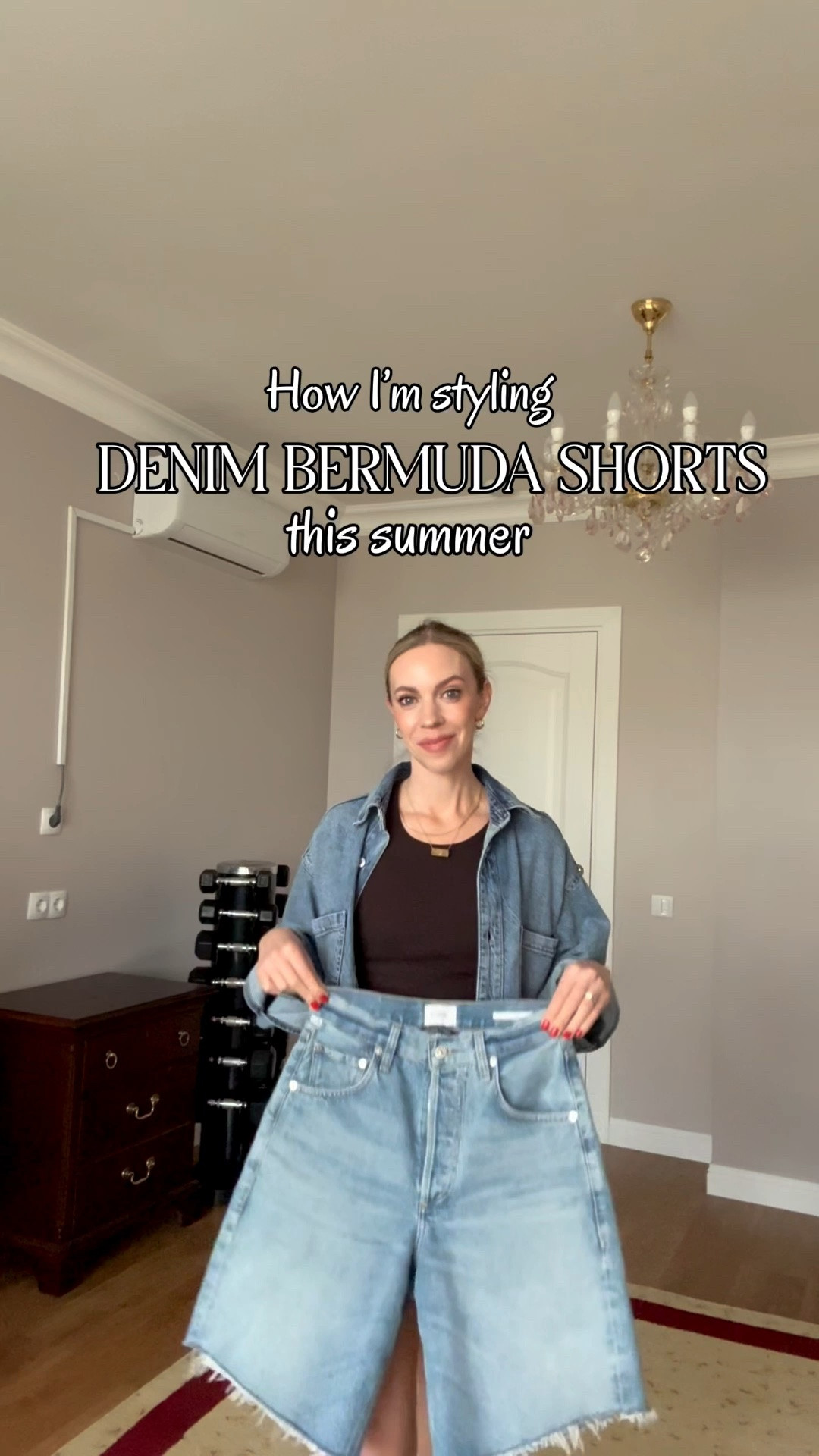 Styling denim bermuda shorts for summer - these can be so chic with a few easy tricks. Try them with a fitted top and kitten heels to balance the baggy fit 👌🏻

#LTKSeasonal #LTKOver40 #LTKgrwm
