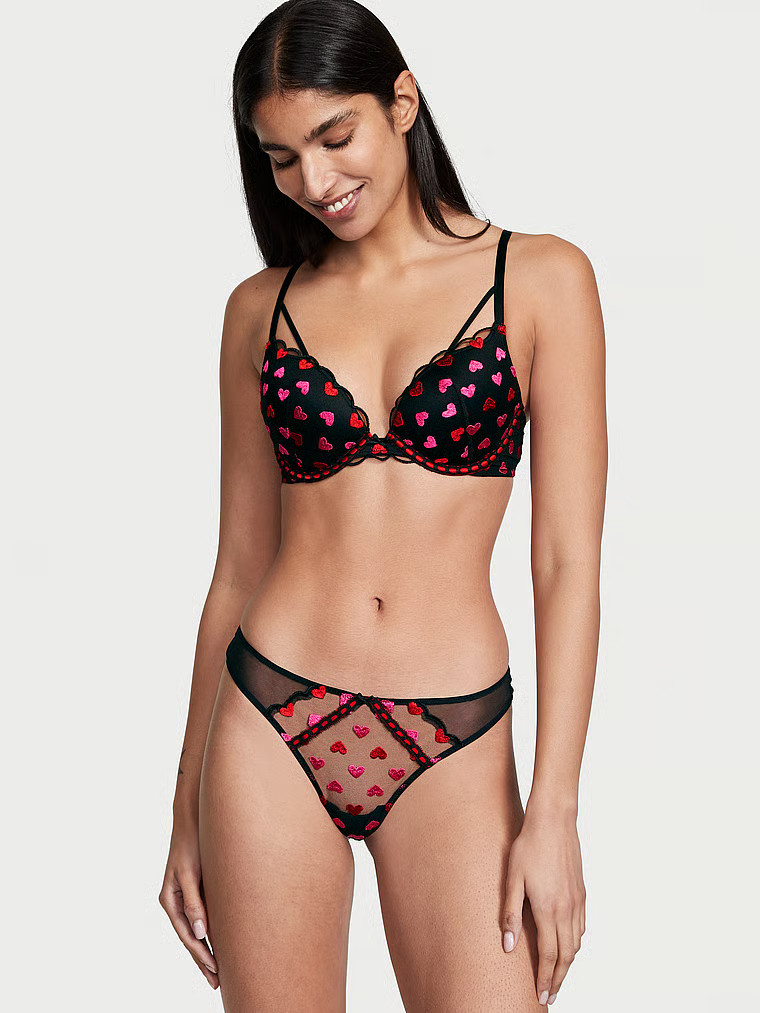 Heart Embroidery Thong Panty | Victoria's Secret (US / CA )