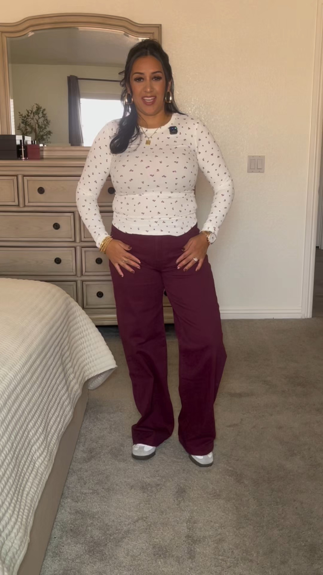 Blooming on a budget—thanks, Walmart 😉🌺. Maroon magic with a touch of floral charm 💐✨

Make sure to follow my LTK @Corinna.cherish on the @shop.ltk app to shop everything I post! 

#walmartstyle #walmartoutfit #walmartfashion #everydaystyle #budgetfriendlyfashion #floralfit #maroonvibes @Walmart 

#LTKSeasonal #LTKStyleTip #LTKFindsUnder50