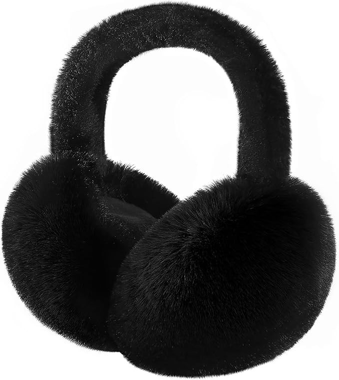 Premillow Ear muffs for Women Winter, Faux Fur Earmuffs, Cute Foldable Fluffy Ear Warmers, Soft W... | Amazon (US)