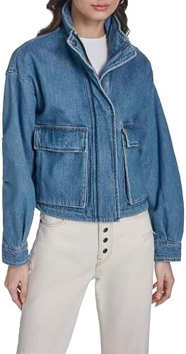 Levi's womens Cropped Cotton Surplus Jacket | Amazon (US)