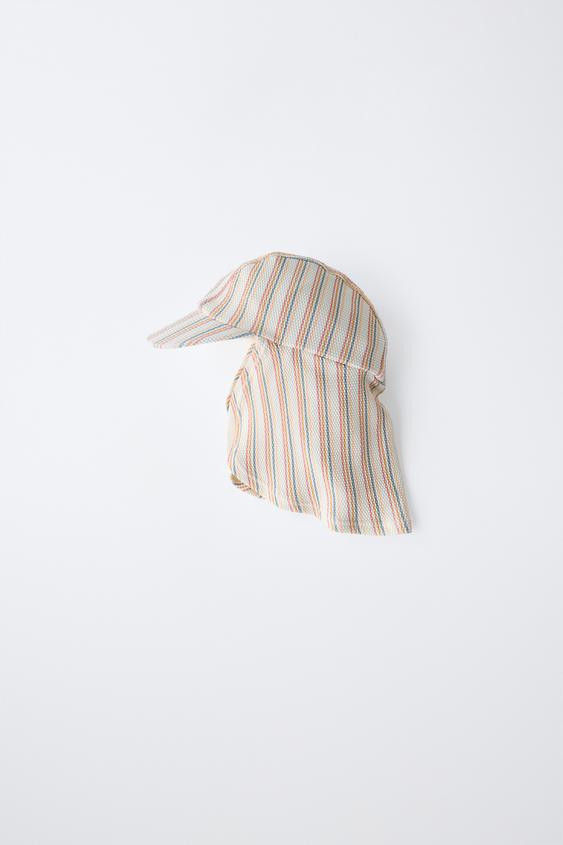 STRIPED SWIM HAT | Zara US