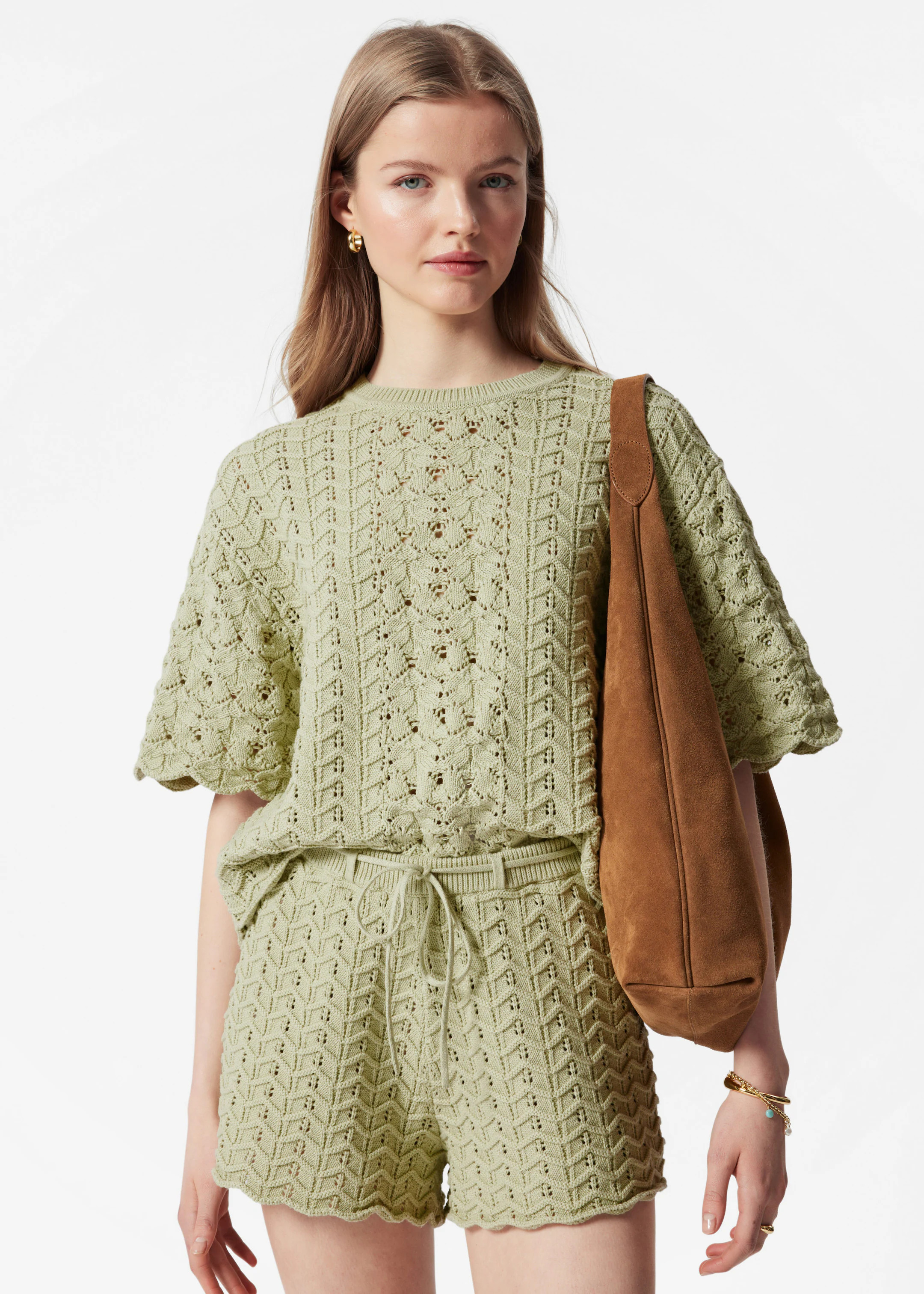 Pointelle-Knit T-Shirt | & Other Stories UK