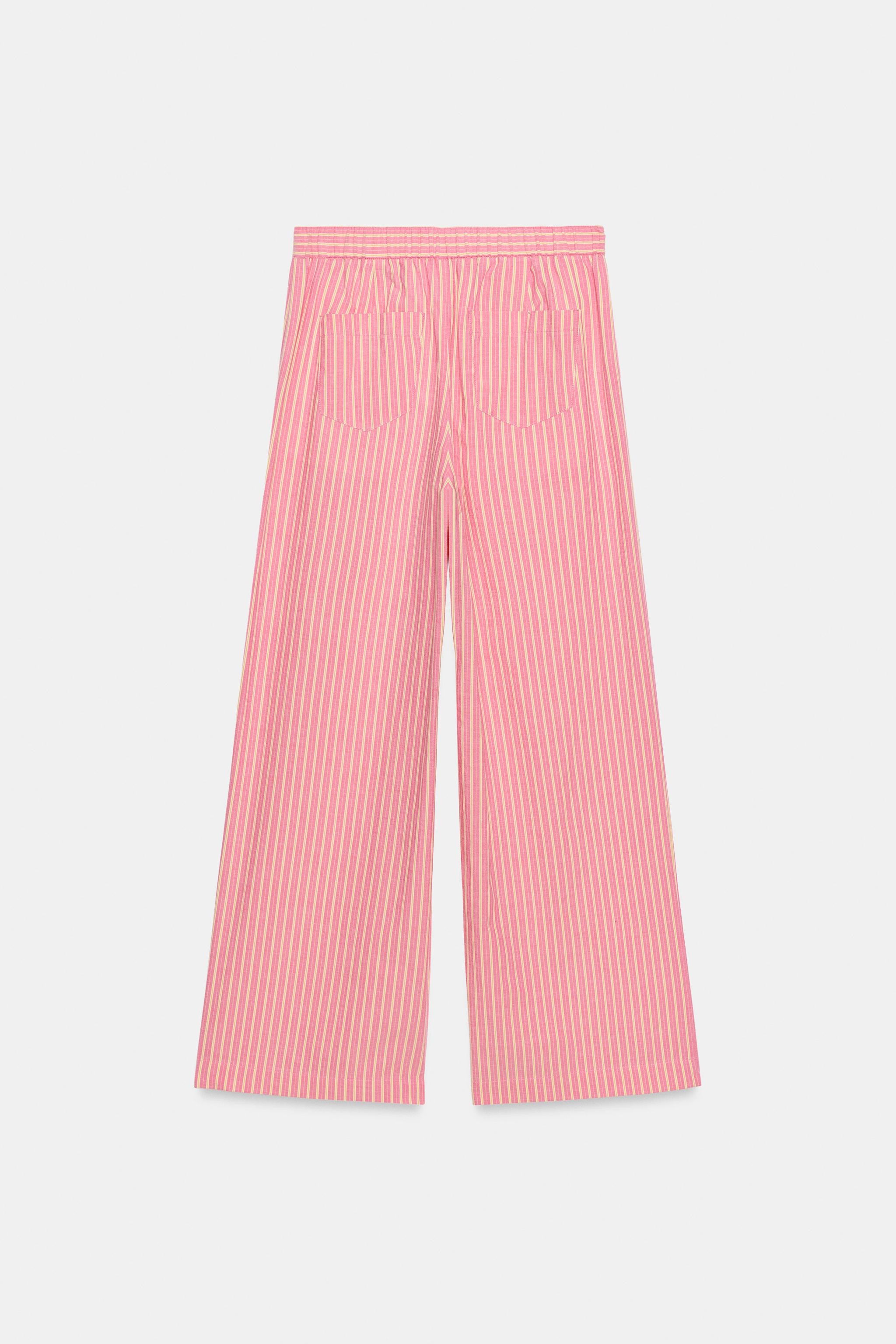 WIDE STRIPED PANTS | Zara Canada