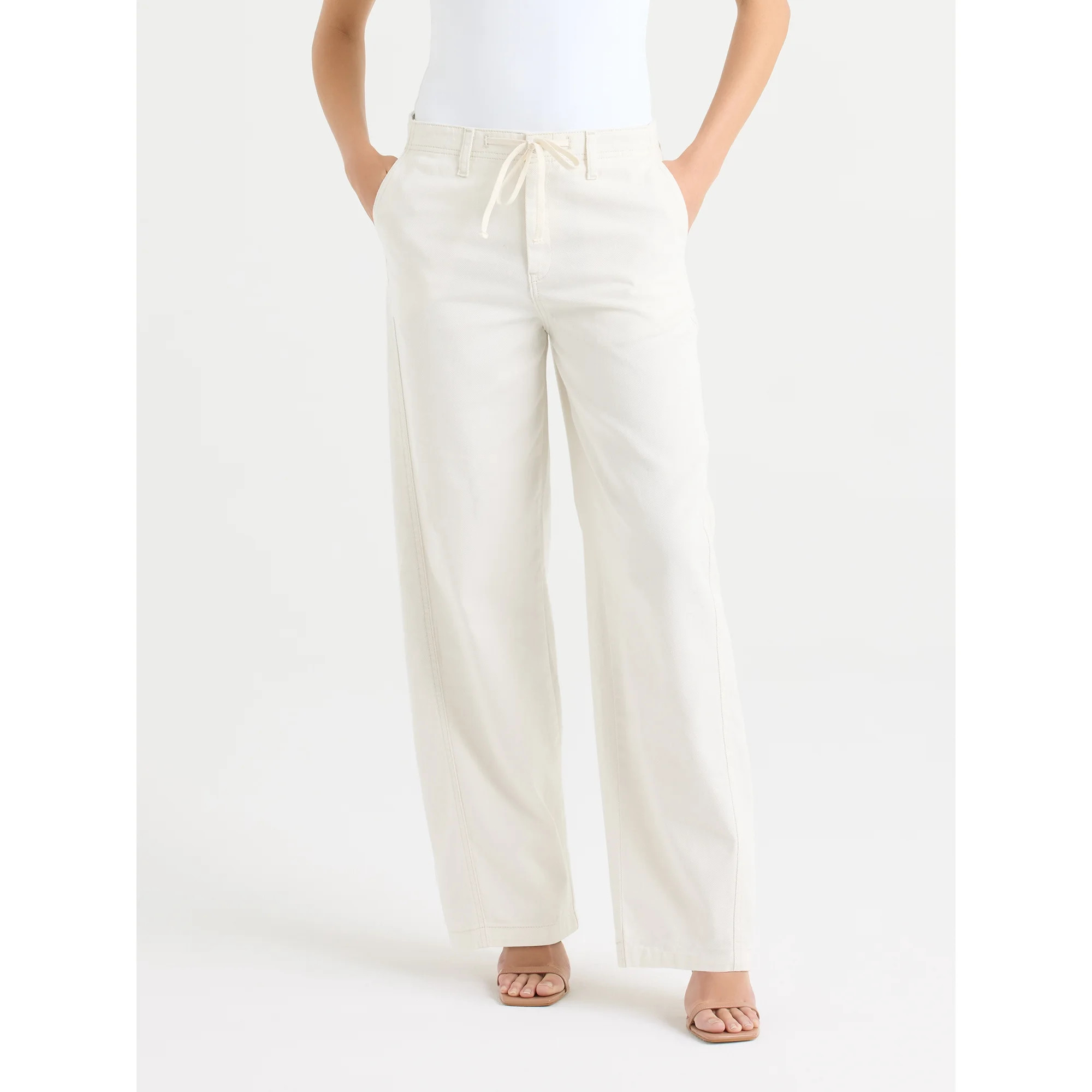 Sofia by Sofia Vergara Women's and Women's Plus Size Diana Relaxed Trousers, 30.5" Inseam, Sizes ... | Walmart (US)