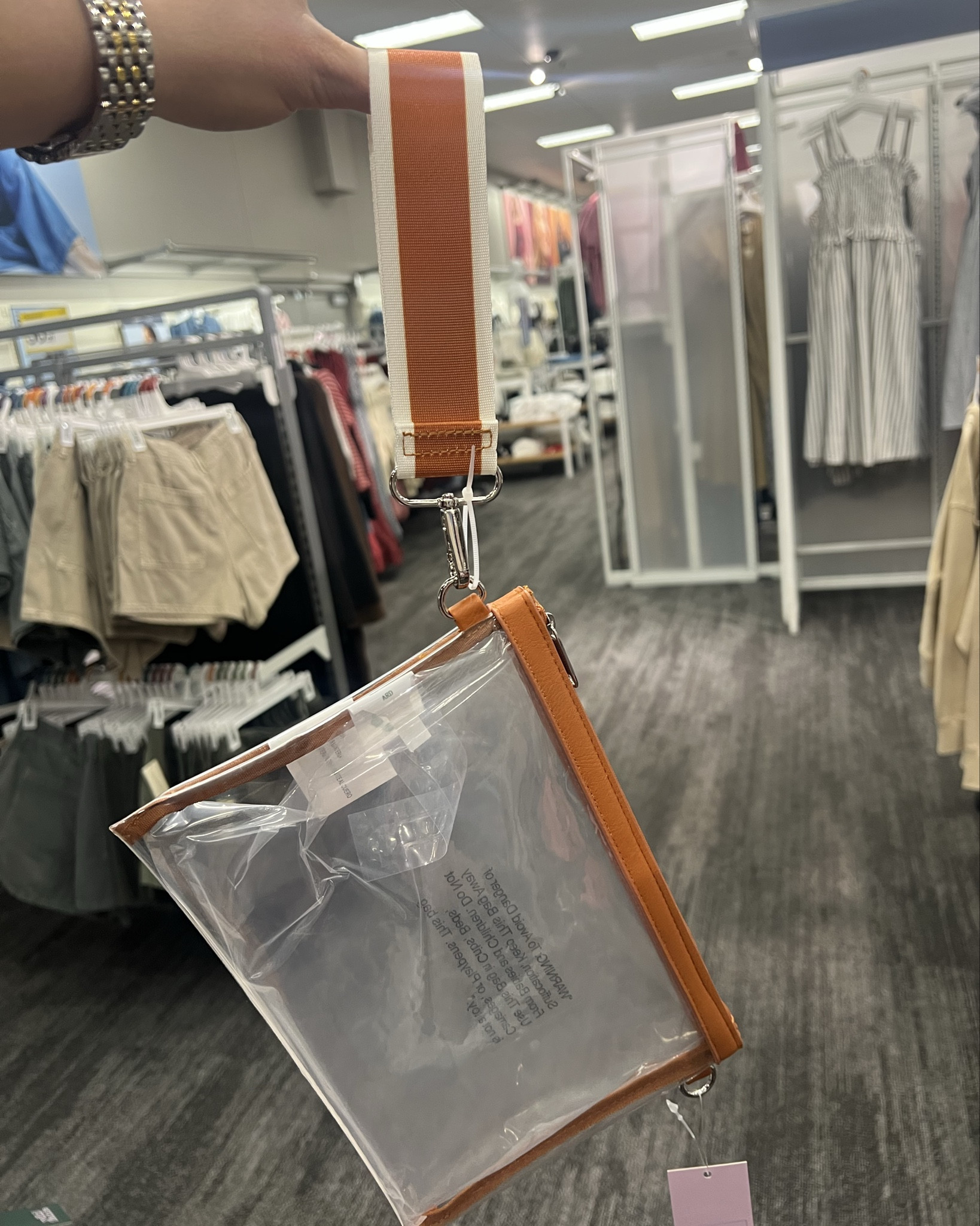 $10 Clear GameDay clutch from target! 