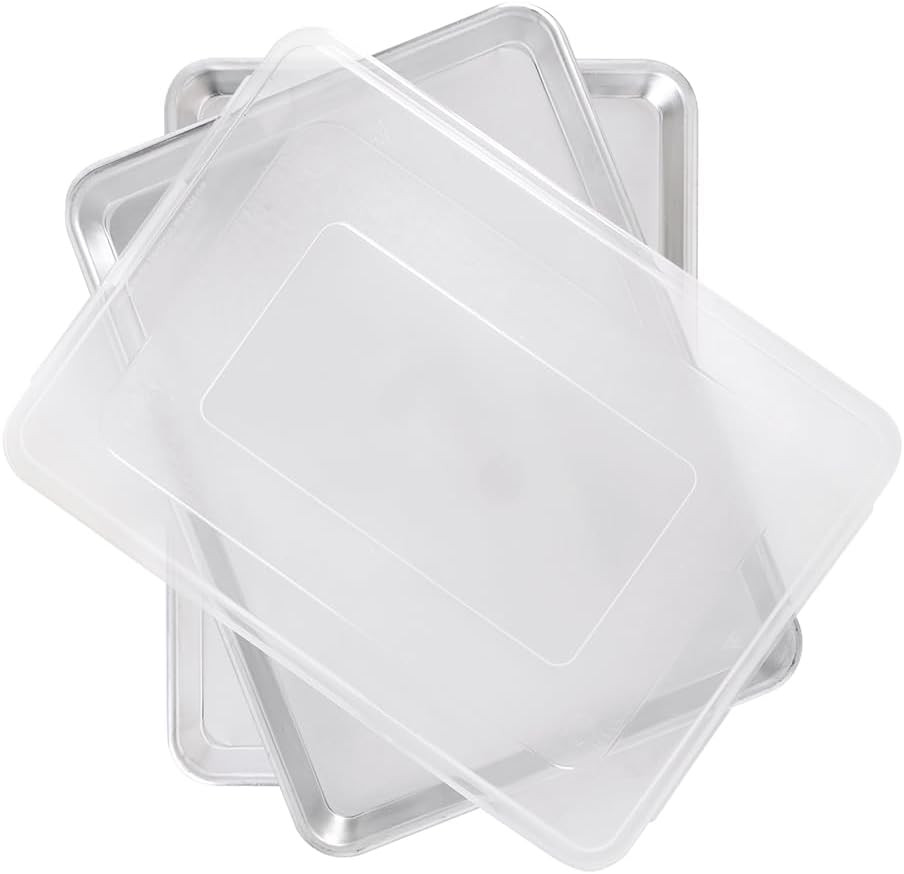 Nordic Ware Naturals Two Half Sheets with Lid Set, 3-Pieces | Amazon (US)