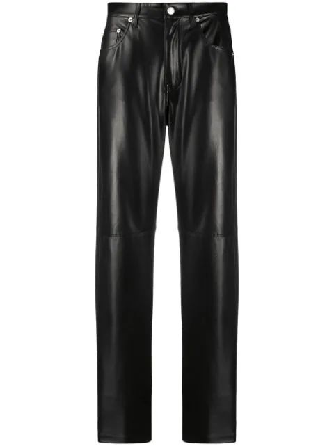 Vinni leather-effect trousers | Farfetch (UK)