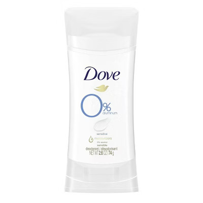 Dove 0% Aluminum Sensitive Skin Deodorant Stick - 2.6oz | Target