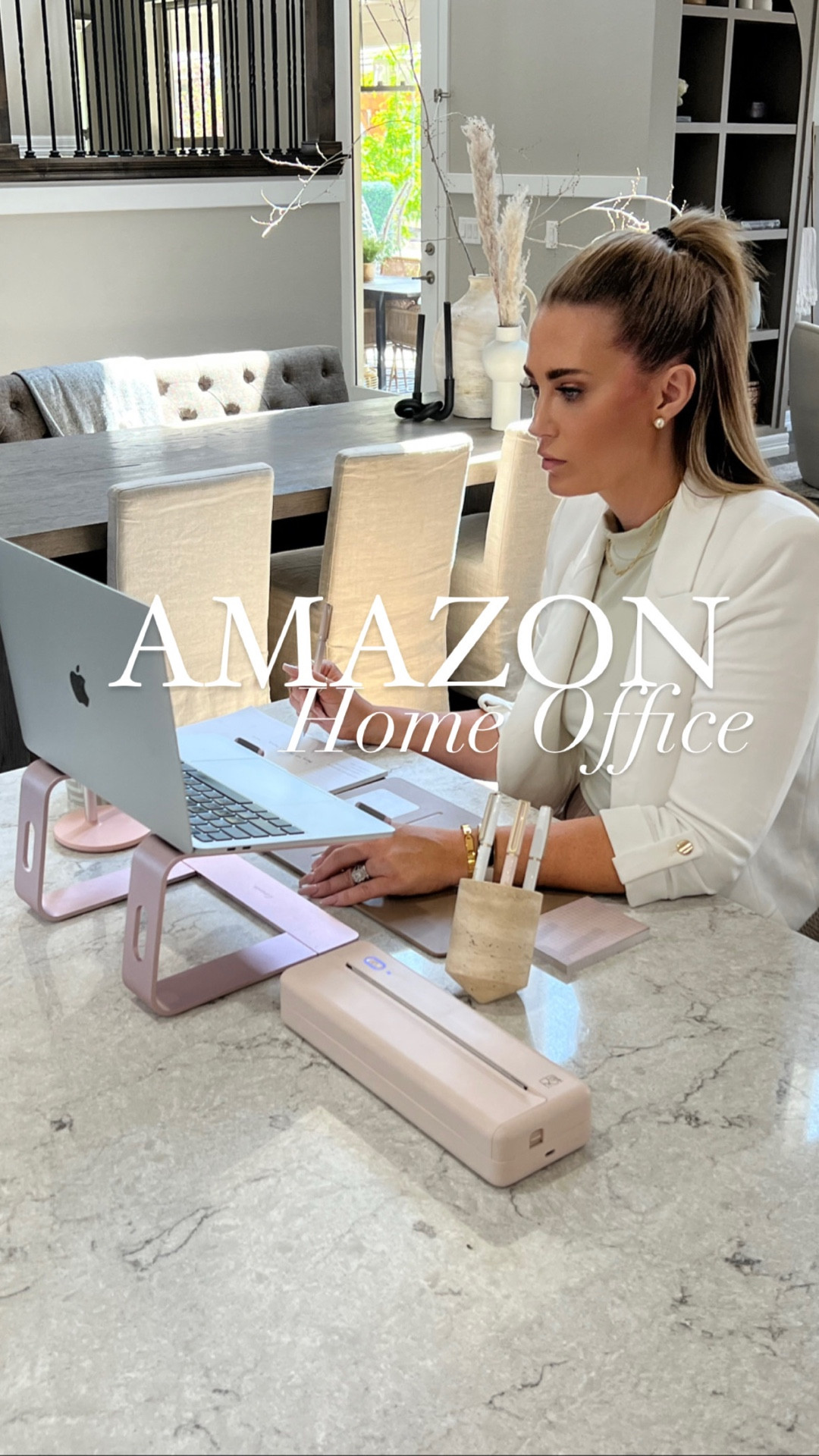 This office setup is perfect for entrepreneurs! You can work from anywhere!

Office | computer | pens | aesthetic | note pads | notebook | writing | beige | pink | amazon finds | wfh | digital nomad

#LTKOver40 #LTKdayinmylife #LTKFindsUnder50