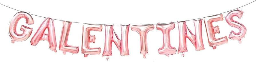 Galentine's Day 16in Rose Gold Balloon Banner, Galentine's Day Decor,Galentine's Day party decora... | Amazon (US)