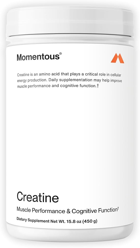 Momentous Creatine Monohydrate Powder - Creapure Creatine Performance - Monohydrate Creatine for ... | Amazon (US)