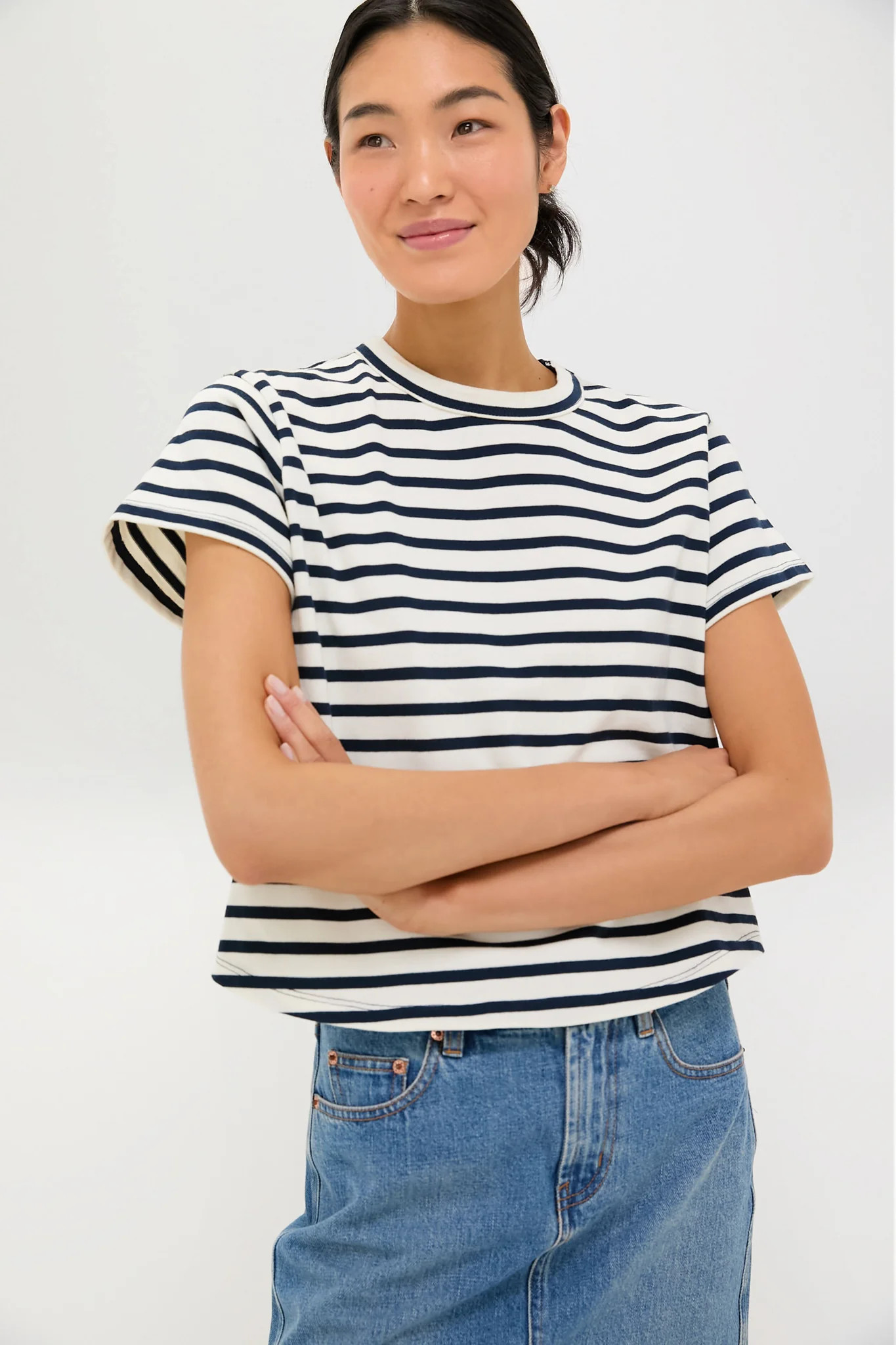 Navy Stripe Parker Classic Tee | Tuckernuck (US)